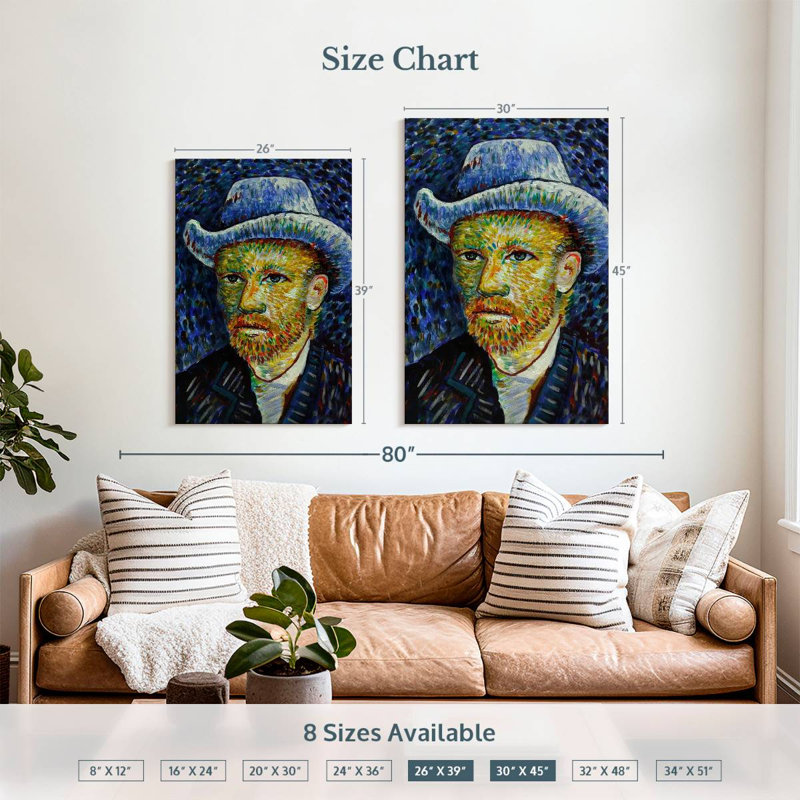 Portrait de Leisha Vincent Van Gogh, H 39 po x l 26 po