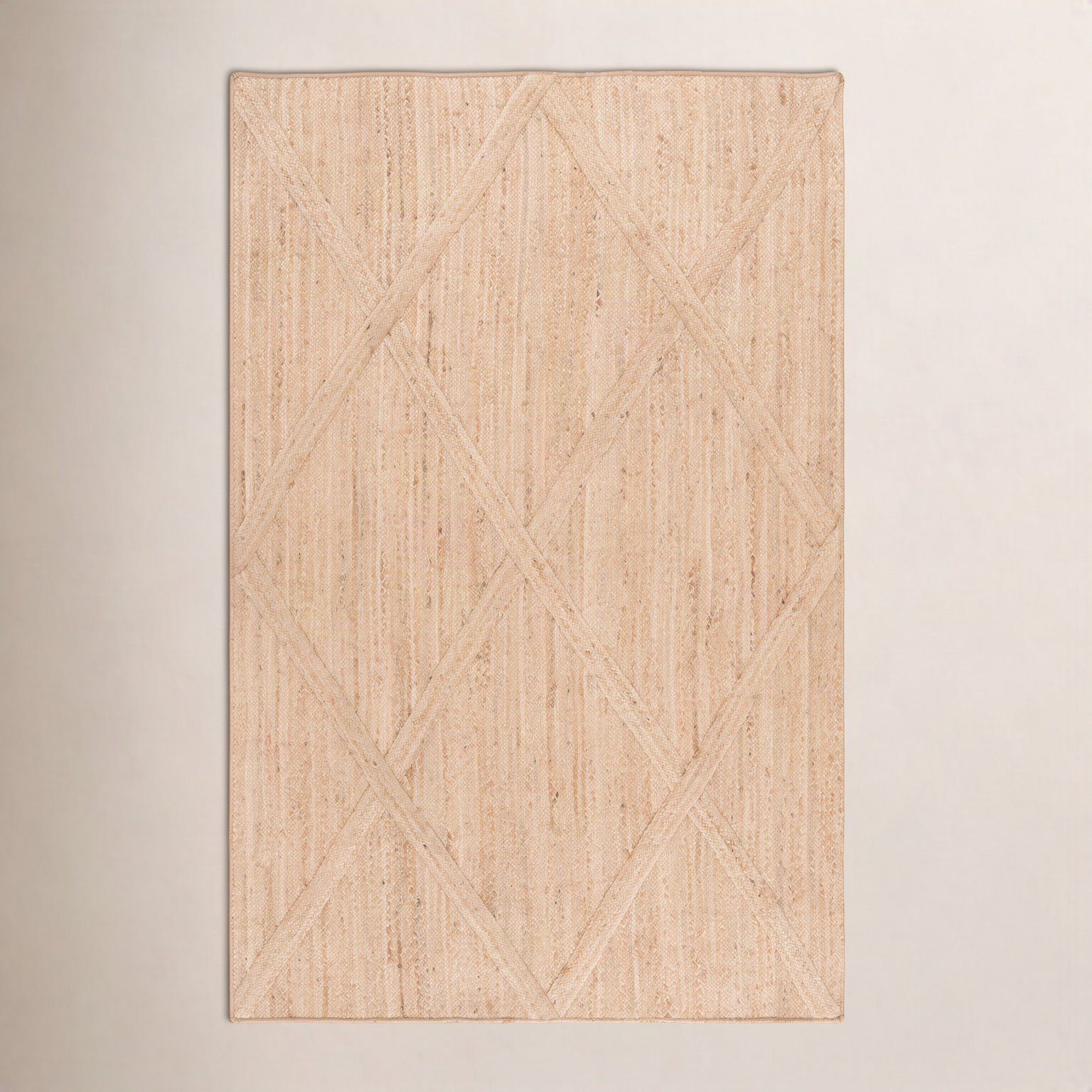 Flatweave Geometric Jute Rug, 9'-0" X 12'-0" Rectangle