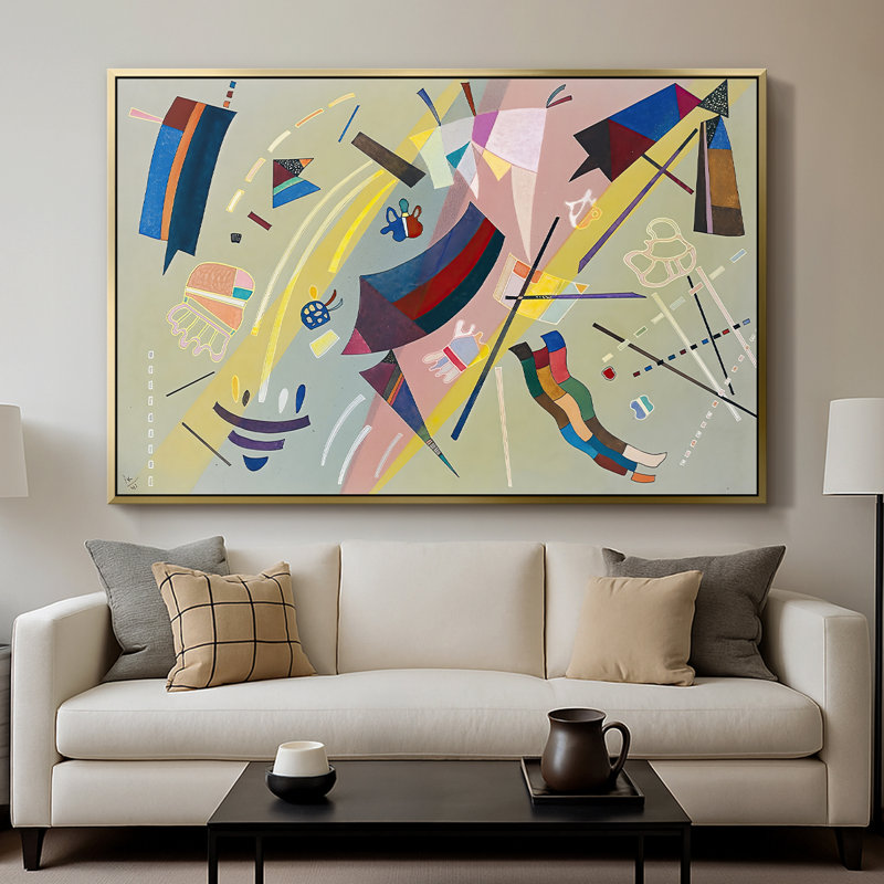 Sans titre (Sans titre), 1941 - Wassily Kandinsky, toile tendue avec châssis, 26x40, Doré