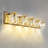 Delvon 5-Light Bathroom Dimmable Vanity Light Clear Glass & Crystal-93365604