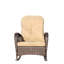 Chaise berçante d'extérieur en osier à assise large-130143827