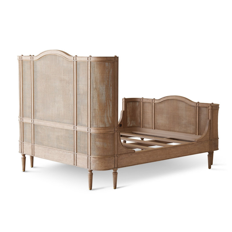 Solid Wood Bed, Natural, King