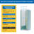 24-25 in.W x 72 in.H Hinged Frameless Shower Door with SGCC certified Tempered Glass,Brushed Gold-125977577
