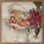 Chapeau de père Noël vert poinsettia antique-1125100940-1125100938