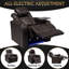 Fauteuil inclinable électrique haut de gamme avec cuir fleur, fonctions réglables, pour le divertissement à domicile