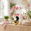 Orchidées artificielles roses modernes dans un vase 16 "-131418180