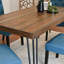 Ensemble de salle à manger 6 pièces, table à manger en épingle à cheveux avec 4 chaises et banc, 4 options de couleur-1186588389-1186588382-1186588384