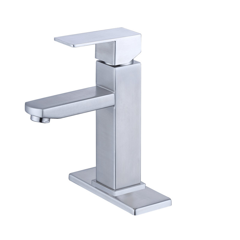 Robinet de salle de bain à un trou en céramique uni ibenso beacon, Chrome