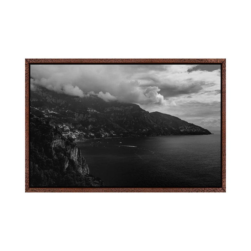 Positano XVI by Bethany Young - Print on Canvas, Classic Brown Wood Framed, 66.04cm H x 101.6cm W x 3.81cm D