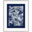 Indigo Template Coastal Motif 2 Framed Print