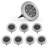 Paradise By NEX Satin Solar Powered Integrated LED Metal Pathway Light Kit-80782283-80782280