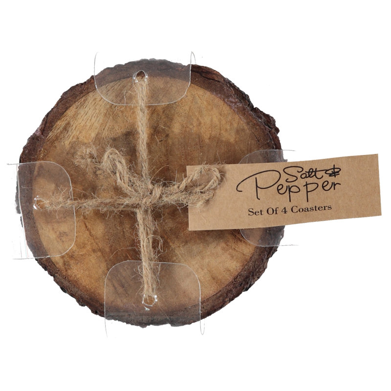 Ensemble de 4 sous-verres ronds 4 po Millwood