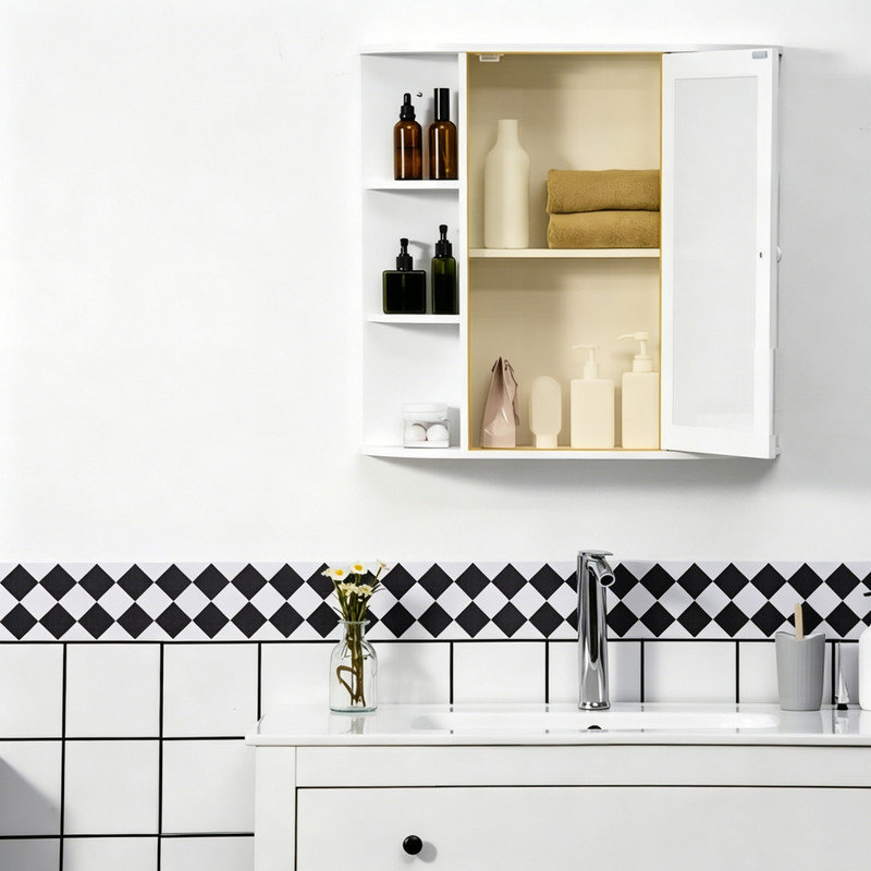 W H Medicine Cabinet Mirror