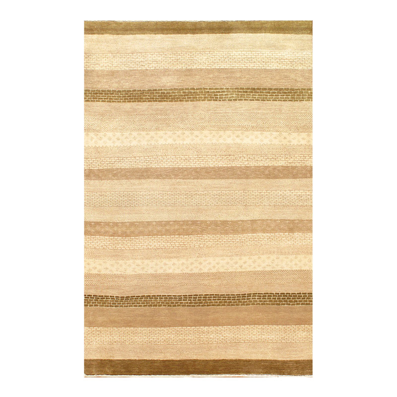 Gabbeh Wool Striped Indoor Rug