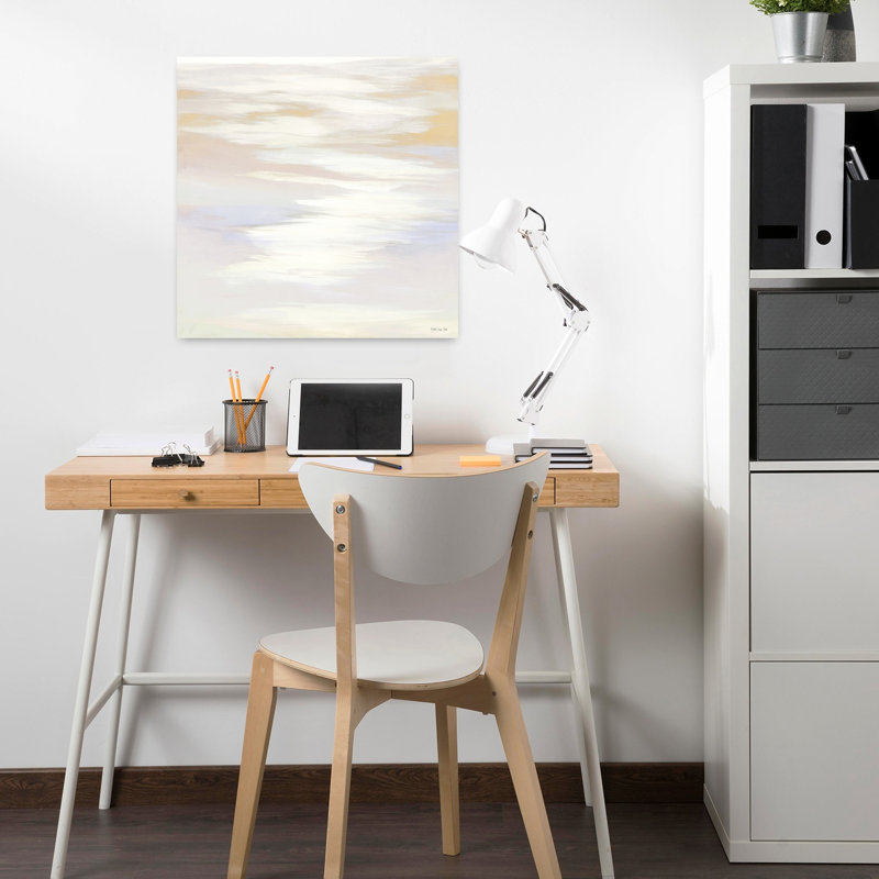 Island Calm 3, art contemporain abstrait, H 18 po x l 18 po