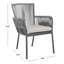 Chaise de patio empilable avec coussin Mahaffey