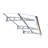 79" X 34" Window Awning Canopy For Wooden Wall, Polycarbonate Roof, Aluminum Bracket, Heat & Cold Door Entrance With And Alloy Suitable Heavy Snow Load-1166519743