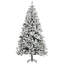 Arbre de Noël artificiel pin enneigé 7,5 pi de hauteur avec branches réalistes HOMcom-483067521