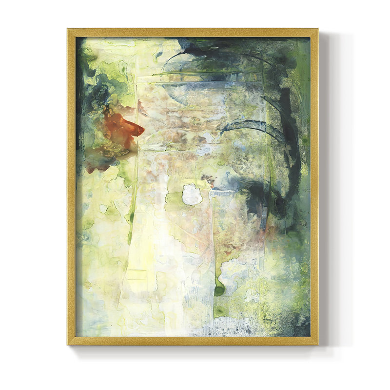 Nature's Elements II, reproduction encadrée - bois massif, H 11 po x l 9 po, Doré