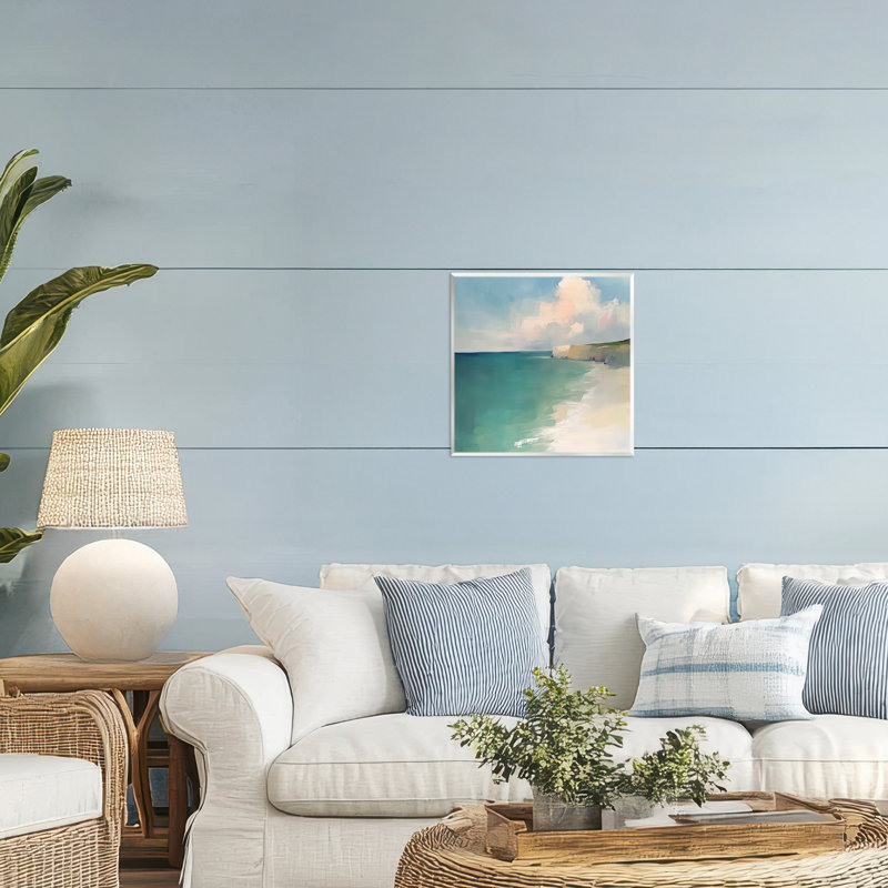 Plaque murale Turquoise Horizons Expression, design par Annabelle Hall