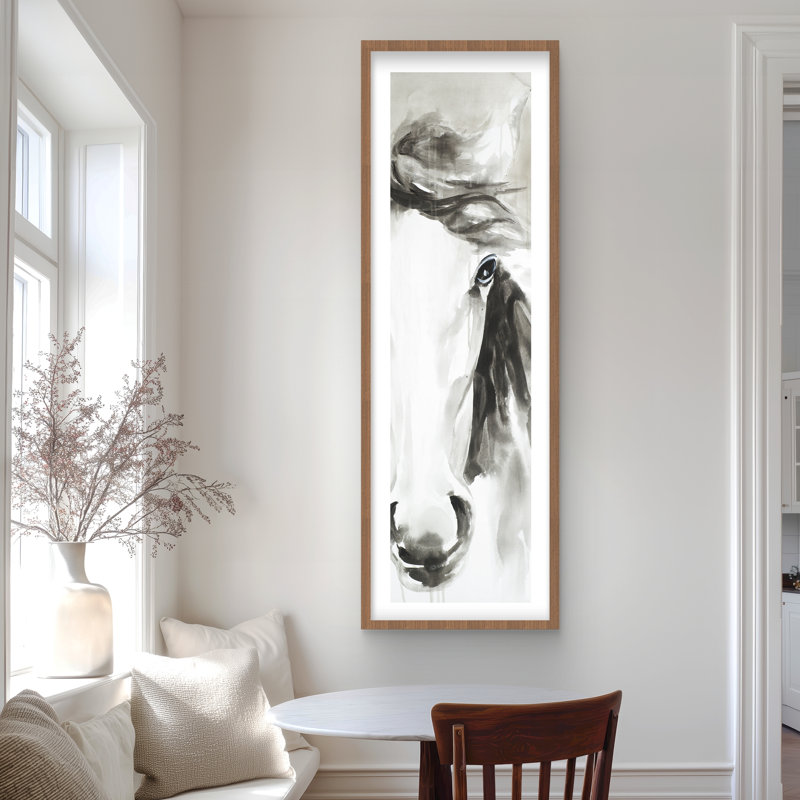 Magnifique cheval abstrait, Brun, H 60 po x l 20 po