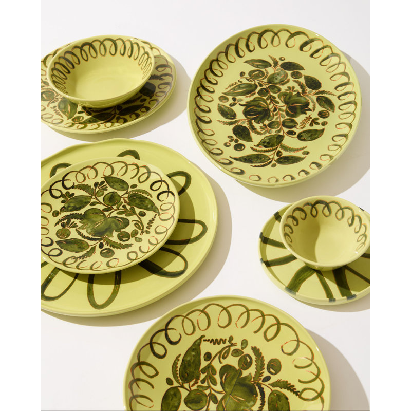Assiette à apéritif Hartley - lime - 7,1 po, Limette