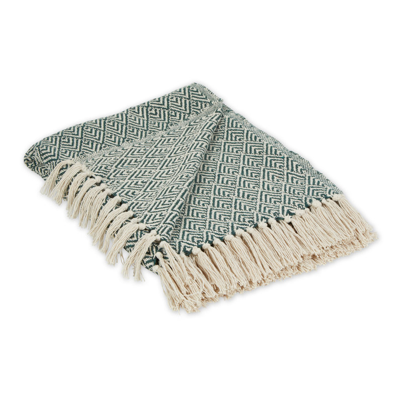  Jeté double en coton, Vert foncé