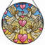 Vitrail 12 "H Angel Heart-566045532