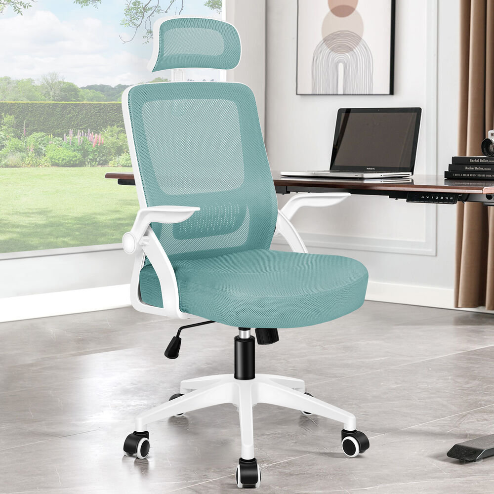 Mesh Office Chair Ergonomic Gas Lift Swivel Tilt Computer Gaming Pink