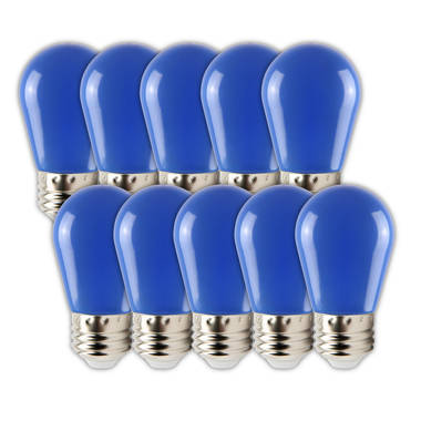 Luxrite LR21730-4PK 0.5 Watt S14 LED Colored String Light Bulb, E26/Medium (Standard) Base