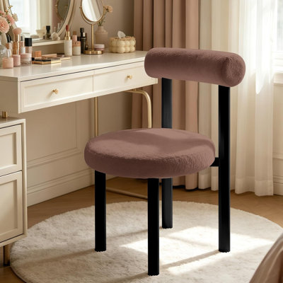Fauteuil de bureau ergonomique en tissu avec soutien lombaire XUEGW Teddy
