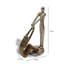 Gold Aluminium Helping Hands Sculpture - Abstract Figurine for Home Accessories - Symbolic Decorative Ornament - 25cm