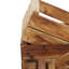 Ensemble de panier de rangement en bois brun