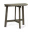 Table grise en bois, forme demi-ronde, pliable pour la table de transport en gris, idéal pour les petits espaces