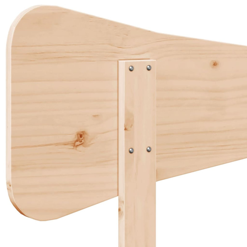 Meleka Solid Wood Panel Headboard, Small Single - 75 x 190 cm, Natural