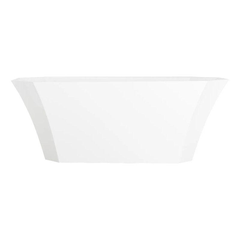 Rossetti 67'' Freestanding Soaking Solid Surface Bathtub