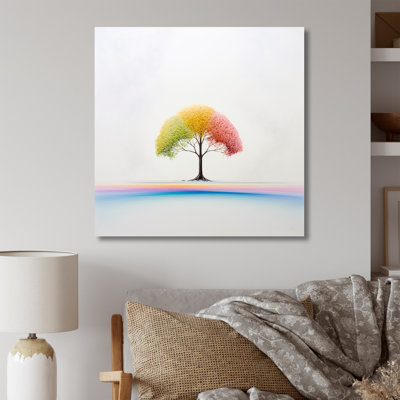 Minimalisme, arc-en-ciel, impression sur toile