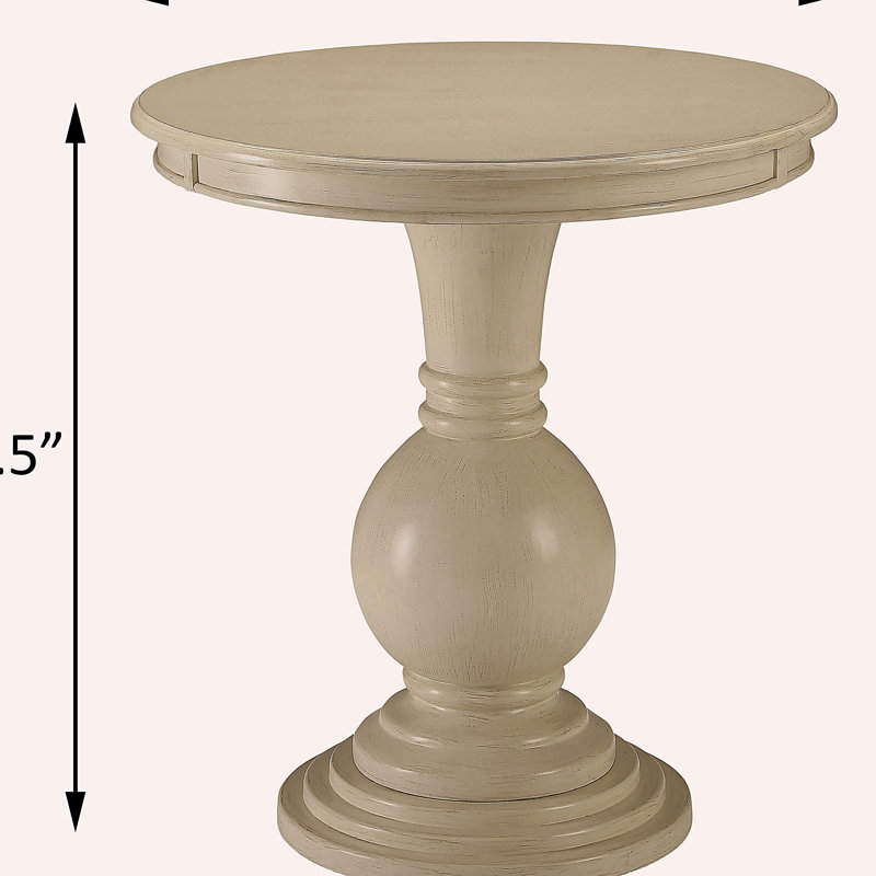 Table à bords blancs rétro avec support