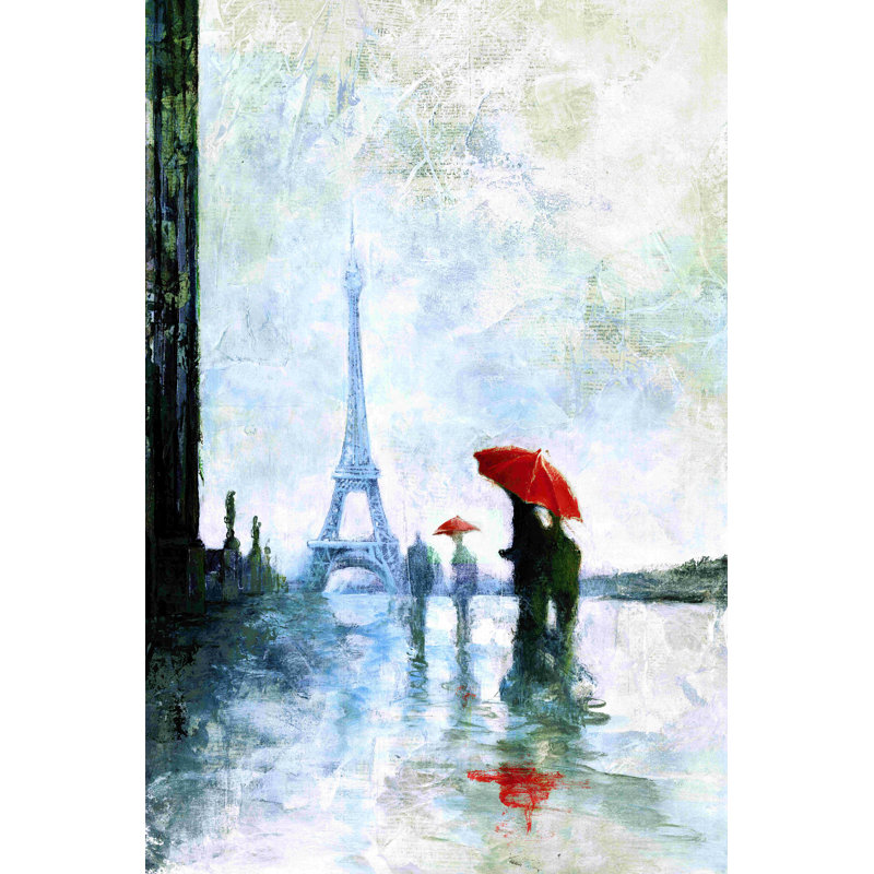 Rouge pluvieux de Paris, H 18 po x l 12 po