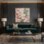 Abstrait art fluide sur toile grise 19-400601835