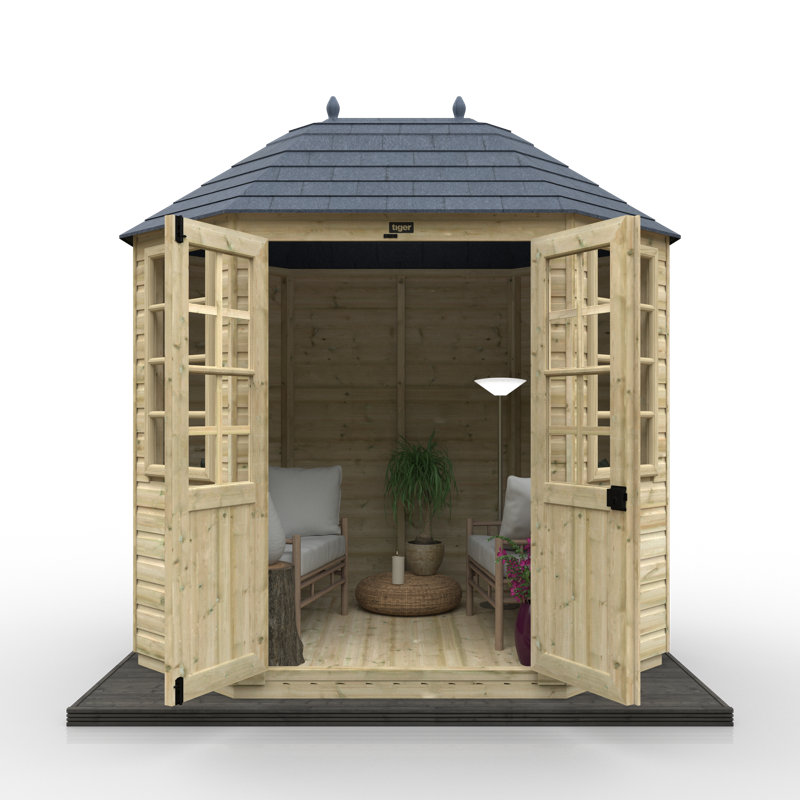8x6w Tiger Elite Pressure-Treated Georgian Octagonal