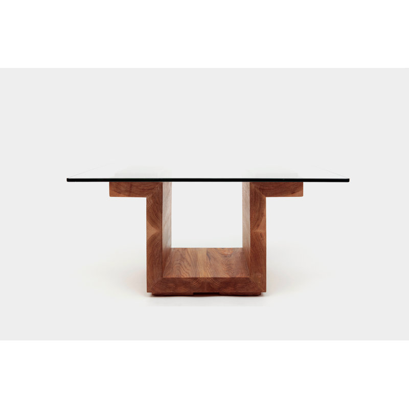 SQG Coffee Table, White Oak, 14.5" H x 28" L x 28" W
