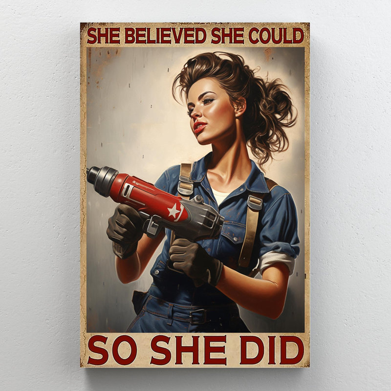 Hynek She Believed She She So So She Did - 1 pièce, impression sur toile tendue sur toile tendue