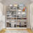 40 Pair Shoe Cabinet with Adjustable Shelves-598012785