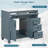 Bathroom Vanity With Sink, Vanity Cabinet With Flip-out Drawer, 3 Drawers, 2 Soft-close Doors, Solid Wood & Mdf, Elegant Gold Hardware-2130313008-2139055446-2131946158