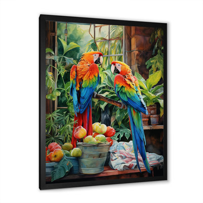 Red Parrot Paradise II - Parrot Wall Art