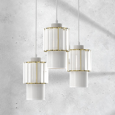 Blanco 3 - Light White Cylinder Pendant