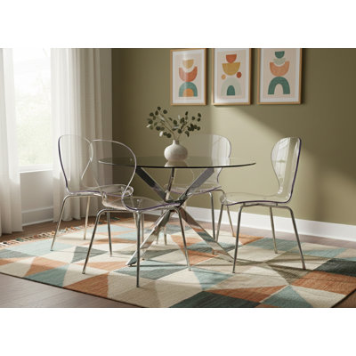 Chaise d'appoint empilable Eudora