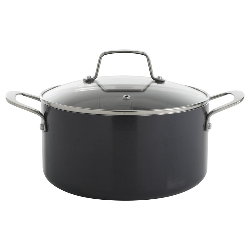 10-Piece Grey Nonstick Aluminum Enamel Cookware Set