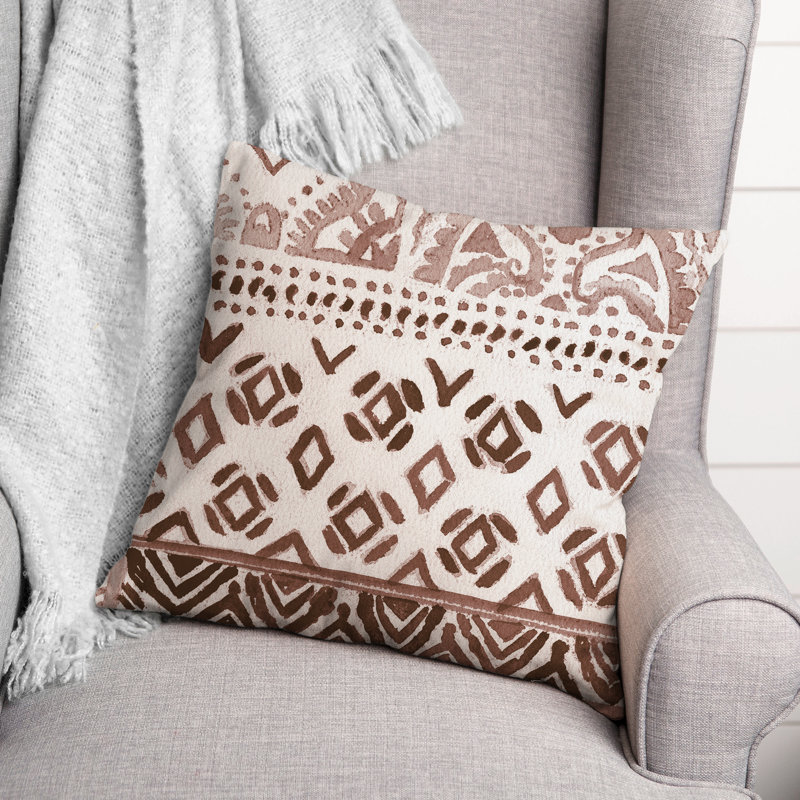 Housse de coussin rectangulaire et insert, 16 po x 16 po